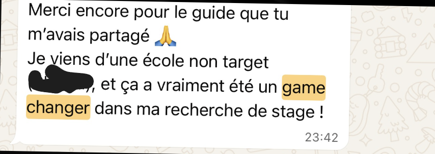 Témoignage WhatsApp